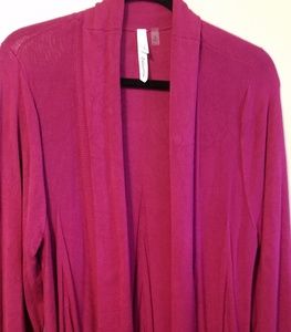 Sweater jacket fuscia